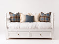 Sofás cama de madera con 2 cajones 205x96x100 cm - blanco - diseño clásico para dormitorio